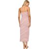 image:imageLSpace Lisette Dress for Women Fitted Ribbed Midi With Soft Stetch Fabric Strapless amp Twist Detail Secure NonSlip BustAzalea Stripe