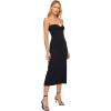 image:imageLSpace Lisette Dress for Women Fitted Ribbed Midi With Soft Stetch Fabric Strapless amp Twist Detail Secure NonSlip BustBlack
