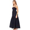 image:imageLSpace Mallorca Dress for Women Cotton Maxi Dress Adjustable Spaghetti Straps Smocked Bodice Tiered Skirt SundressBlack