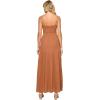 image:imageLSpace Mallorca Dress for Women Cotton Maxi Dress Adjustable Spaghetti Straps Smocked Bodice Tiered Skirt SundressBrown Sugar