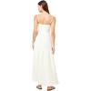 image:imageLSpace Mallorca Dress for Women Cotton Maxi Dress Adjustable Spaghetti Straps Smocked Bodice Tiered Skirt SundressCream