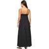 image:imageLSpace Raveena Dress Womens Cotton Poplin Maxi Dress Colorblock Sundress Adjustable Spaghetti Straps Smocked Back PanelBlack