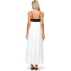 image:imageLSpace Raveena Dress Womens Cotton Poplin Maxi Dress Colorblock Sundress Adjustable Spaghetti Straps Smocked Back PanelBlackCream