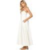 image:imageLSpace Raveena Dress Womens Cotton Poplin Maxi Dress Colorblock Sundress Adjustable Spaghetti Straps Smocked Back PanelCream