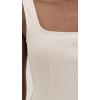 image:imageLSpace Vivienne Dress for Women Fitted Ribbed Midi with Shelf Bra Scoop Neck Low Back amp Leg Slit Long Sleeveless DressBone
