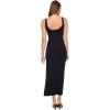 image:imageLSpace Womens Alexis Dress Ribbed Midi Length Twist Front amp Bust Cutout Side Leg Slit Tank Straps Vacation amp CocktailBlack