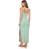 image:imageLSpace Womens Alexis Dress Ribbed Midi Length Twist Front amp Bust Cutout Side Leg Slit Tank Straps Vacation amp CocktailCeladon