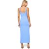 image:imageLSpace Womens Alexis Dress Ribbed Midi Length Twist Front amp Bust Cutout Side Leg Slit Tank Straps Vacation amp CocktailPeri Blue