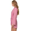 image:imageLSpace Womens Las Palmas Mini Dress Long Sleeve ButtonDown Wrap Dress Adjustable Tie Front amp HookandEye ClosureCherry Blossom