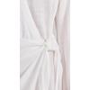 image:imageLSpace Womens Las Palmas Mini Dress Long Sleeve ButtonDown Wrap Dress Adjustable Tie Front amp HookandEye ClosureCream