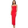 image:imageLSpace Jordana Dress for Women Soft FormFitted Ribbed Midi Dress Adjustable Spaghetti Strap Statement Back CutoutFlamecream