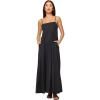 image:imageLSpace Raveena Dress Womens Cotton Poplin Maxi Dress Colorblock Sundress Adjustable Spaghetti Straps Smocked Back PanelBlack