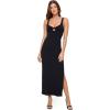 image:imageLSpace Womens Alexis Dress Ribbed Midi Length Twist Front amp Bust Cutout Side Leg Slit Tank Straps Vacation amp CocktailBlack