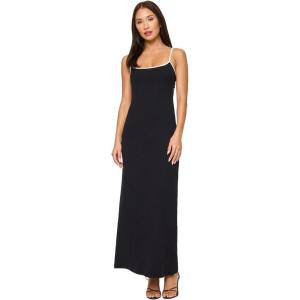 image:imageLSpace Jordana Dress for Women Soft FormFitted Ribbed Midi Dress Adjustable Spaghetti Strap Statement Back CutoutBlackcream