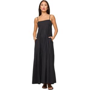 image:imageLSpace Raveena Dress Womens Cotton Poplin Maxi Dress Colorblock Sundress Adjustable Spaghetti Straps Smocked Back PanelBlack