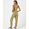 image:imageLSpace Freya Jumper for Women Loose Versatile Relaxed Fit Overalls with Scoop Neck Front Patch Pockets amp Button DetailingWillow