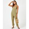image:imageLSpace Freya Jumper for Women Loose Versatile Relaxed Fit Overalls with Scoop Neck Front Patch Pockets amp Button DetailingWillow