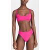 image:imageLSpace Arlo Bikini Bottom for Women High Waisted Bottom Moderate Coverage Shirring on HIPS Swimsuit Bottom for SummerBougainvillea