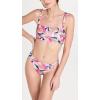 image:imageLSpace Arlo Bikini Bottom for Women High Waisted Bottom Moderate Coverage Shirring on HIPS Swimsuit Bottom for SummerSundazed Floral