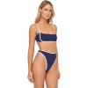 image:imageLSpace Hazel Bikini Top for Women Ribbed Bralette Featuring Adjustable Straps and Removable PadsMidnightcream