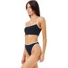 image:imageLSpace Ribbed Adalyn Bikini TopBlackcream