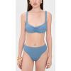 image:imageLSpace Savannah HighWaist Bikini Bottom for Women EcoFriendly Wide Ribbed Whipstitch Detail Classic CoverageBaltic