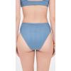 image:imageLSpace Savannah HighWaist Bikini Bottom for Women EcoFriendly Wide Ribbed Whipstitch Detail Classic CoverageBaltic