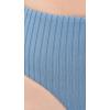 image:imageLSpace Savannah HighWaist Bikini Bottom for Women EcoFriendly Wide Ribbed Whipstitch Detail Classic CoverageBaltic