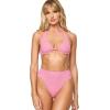 image:imageLSpace Savannah HighWaist Bikini Bottom for Women EcoFriendly Wide Ribbed Whipstitch Detail Classic CoverageFleur