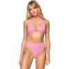 image:imageLSpace Savannah HighWaist Bikini Bottom for Women EcoFriendly Wide Ribbed Whipstitch Detail Classic CoverageFleur