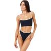 image:imageLSpace Ribbed Adalyn Bikini TopBlackcream