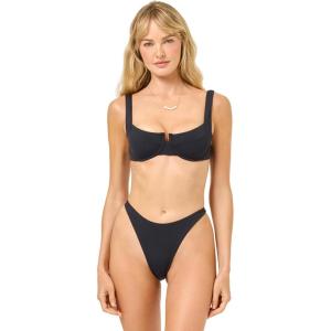 image:imageLSpace Mako Bikini Top for Women Maximum Support Underwire Fit Adjustable Back Tie Thick StrapsBlack