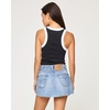 image:imageLSpace Ash Tank Cropped Tank Top Scooped Neck amp Wide Racerback Front amp Back Shirt Tail Soft amp Ribbed Fabric XSBlack White