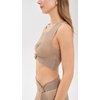 image:imageLSpace Heart of Gold Tank for Women Round Neck Sleevless Vargiated Twist Front Top with a Crop SilhouetteMetallic Gold
