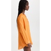image:imageLSpace Rio Tunic for Women Button Down Collared Shirt Long Sleeve Top With Buttoned Cuffs Beach Cover Up 100 LinenTamarind
