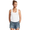 image:imageLSpace Ash Tank Cropped Tank Top Scooped Neck amp Wide Racerback Front amp Back Shirt Tail Soft amp Ribbed Fabric XSWhite