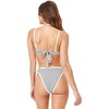 image:imageLSpace Nora Bikini Bottom for Women High Waisted Bottom Bitsy Coverage Cuts High on the Leg Contrast Binding Sail Along Stripe XL