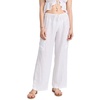 image:imageLSpace Sundown Cargo Pant Mid or High Waisted Featuring Multiple Pockets Tie Waist and Relaxed Wide Leg Fit 100 LinenWhite