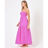 image:imageLSpace Mallorca Dress for Women Cotton Maxi Dress Adjustable Spaghetti Straps Smocked Bodice Tiered Skirt SundressRaspberry