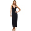 image:imageLSpace La Femme Dress for Women Sleek Halter Midi with UWire Detail Soft Knit Fabric FormFitting SilhouetteBlack