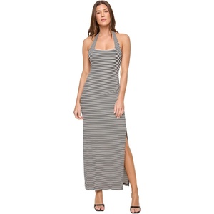image:imageLSpace London Dress for Women Fitted Ribbed Halter Top amp Open Back Chic for Vacation amp Special OccasionsSee Both Sides Stripe