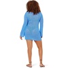 image:imageLSpace Palisades CoverUp for Women Knit Sweater Mini Dress Featuring Long Bell Sleeves DeepV and Neckline TwistVeri Peri