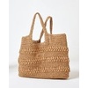 image:imageLSpace Changing Tides Bag Lightweight Oversized Tote Featuring Top Handle and Woven Fabric Detail Spacious Design and Versatile Design Natural
