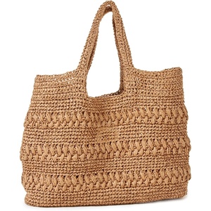 image:imageLSpace Changing Tides Bag Lightweight Oversized Tote Featuring Top Handle and Woven Fabric Detail Spacious Design and Versatile Design Natural