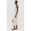 image:imageLSpace Vivienne Dress for Women Bone  Fitted Ribbed Midi Featuring Scoop Neck Low Back amp Leg Slit Long Chic Sleeveless DressBone
