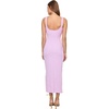 image:imageLSpace Vivienne Dress for Women Bone  Fitted Ribbed Midi Featuring Scoop Neck Low Back amp Leg Slit Long Chic Sleeveless DressLight Iris