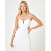 image:imageLSpace Cameron Dress for Women Fitted Ribbed MidiCream